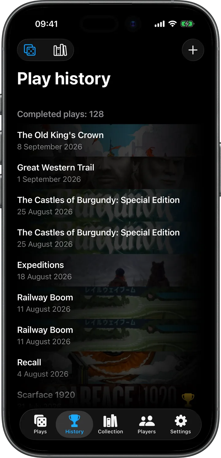 Play history